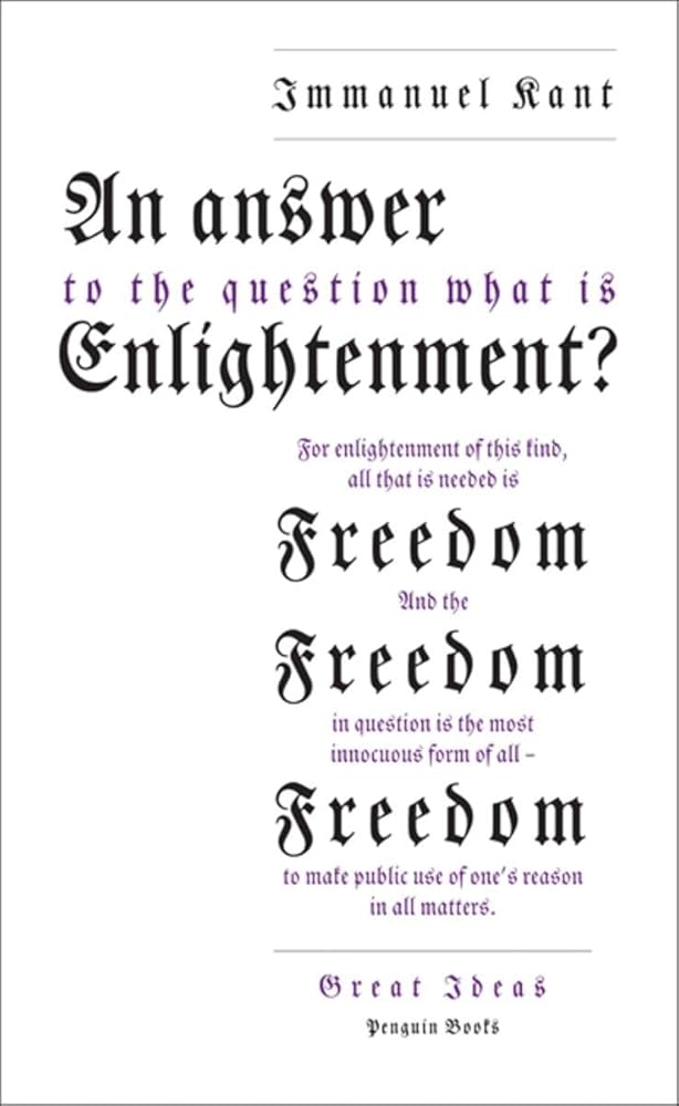An Answer to the Question: 'What is Enlightenment?' (Penguin Great Ideas) cover image