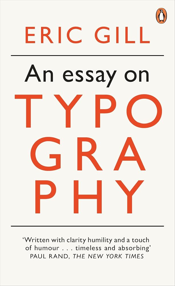 An Modern Classics an Essay on Typography cover image